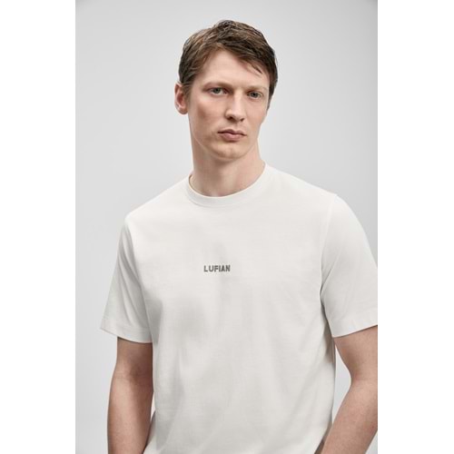 Lufian 111020322 Marcus Modern Grafik T- Shirt Tişört Erkek Tişort