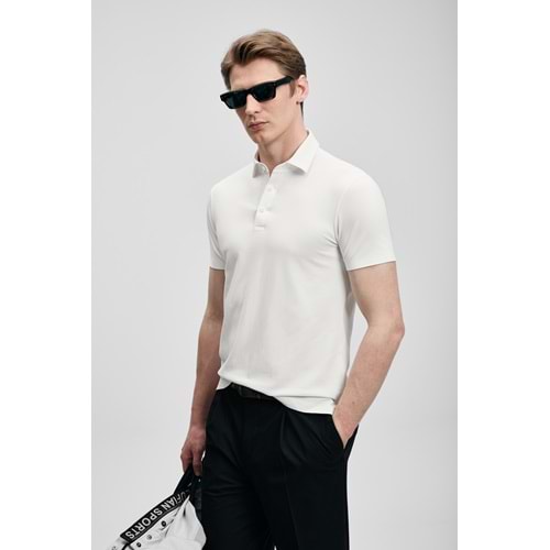 Lufian 111040241 Jaxon Hi- Tech Performance Dikişsiz Polo Yaka Tişört Erkek Tişort