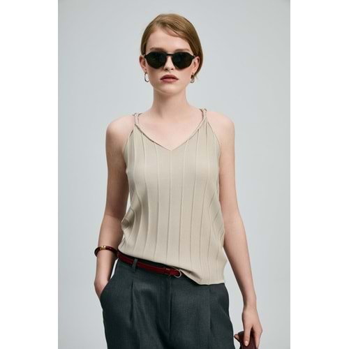 Lufian 121090048 Darla Sıfır Kol T-Shirt Kadın Tişört