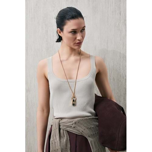 Lufian 121090057 Aster Sıfır Kol T-Shirt Kadın Tişört