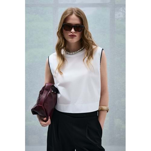 Lufian 121280013 Karmına Kadın Bluz T-Shirt Kadın Tişört