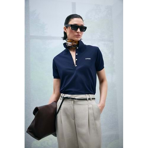 Lufian 121040002 Anka Polo Yaka T-Shirt Kadın Tişört