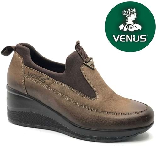 Venüs Maranta Hakiki Deri Dolgu Topuk Ortopedik Kadın Casual Ayakkabı