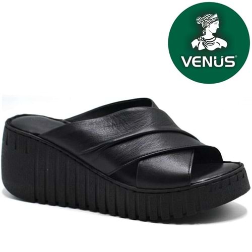 Venüs Astik Hakiki Deri Kadın Terlik