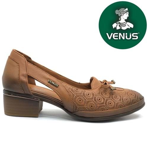 Venüs Opia Hakiki Deri Comfort Ortopedik Kadın Kısa Topuklu Ayakkabı