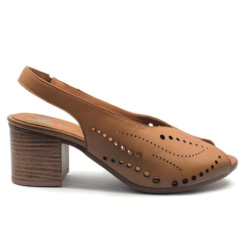 Venüs Benefşe Hakiki Deri Comfort Ortopedik Kadın Sandalet