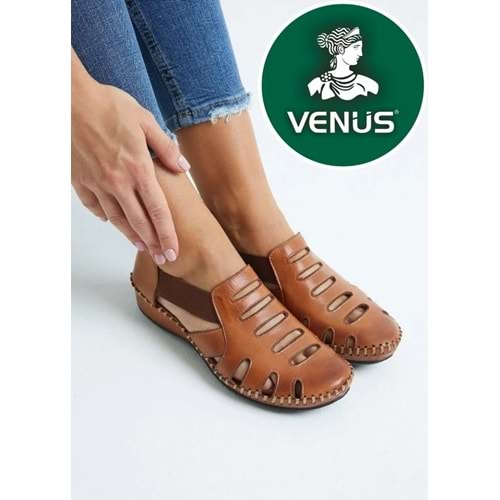 Venüs Malin Hakiki Deri Comfort Ortopedik Kadın Sandalet