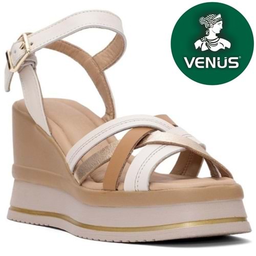Venüs Helis Hakiki Deri Comfort Ortopedik Kadın Sandalet