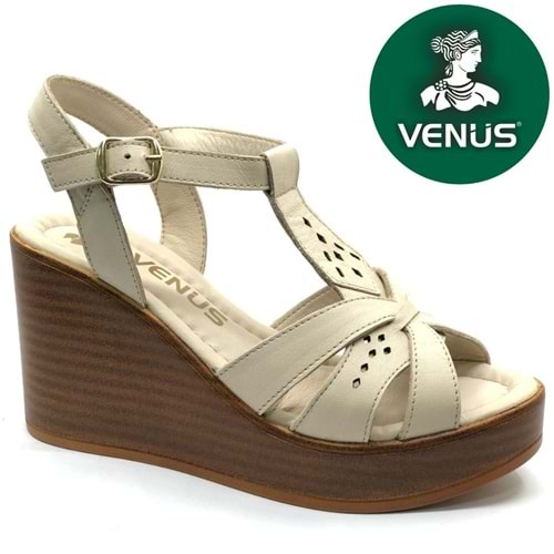 Venüs Ripley Hakiki Deri Comfort Ortopedik Dolgu Taban Kadın Sandalet
