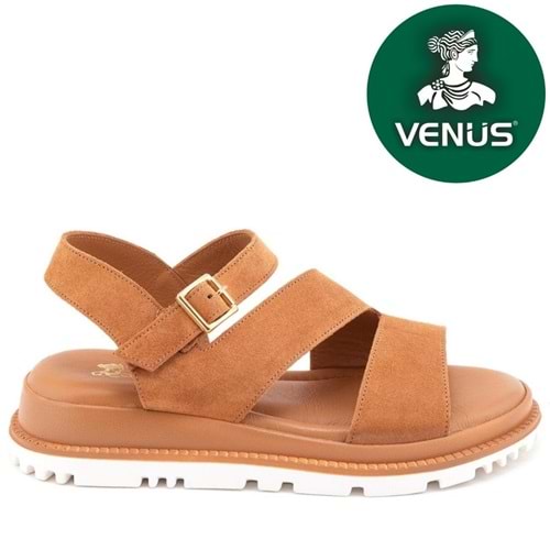 Venüs Hifli Hakiki Deri Comfort Ortopedik Kadın Sandalet