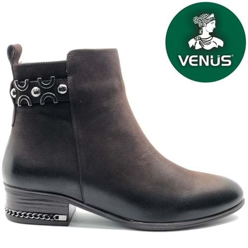 Venüs Adastra Hakiki Deri Düz Kaymaz Taban Ortopedik Kadın Bot