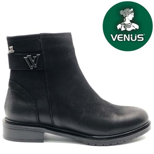 Venüs Vacca Hakiki Deri Düz Kaymaz Taban Ortopedik Kadın Bot
