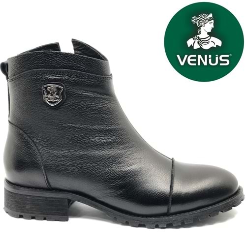 Venüs Marsel Hakiki Deri Düz Kaymaz Taban Ortopedik Kadın Bot