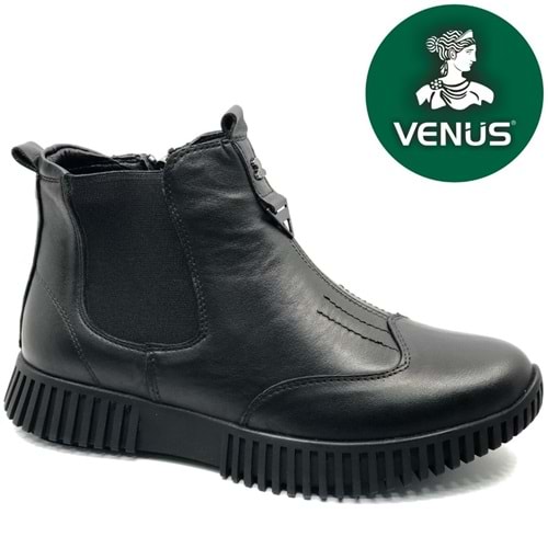 Venüs Turgana Hakiki Deri Düz Kaymaz Taban Ortopedik Kadın Bot