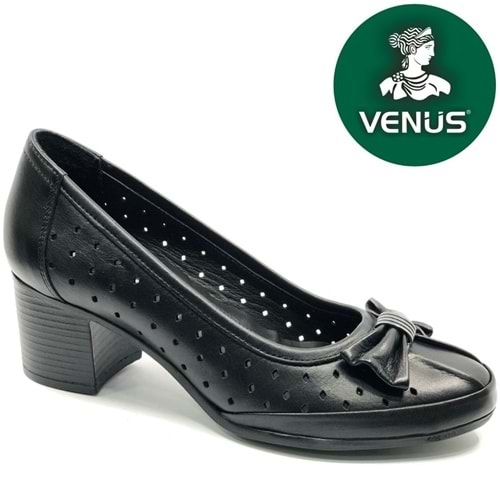 Venüs Scoop Hakiki Deri Kurdela Detaylı Kadın Topuklu Ayakkabı