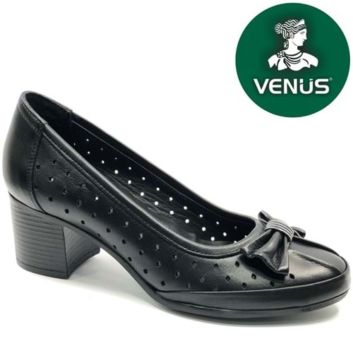 Venüs Scoop Hakiki Deri Kurdela Detaylı Kadın Topuklu Ayakkabı