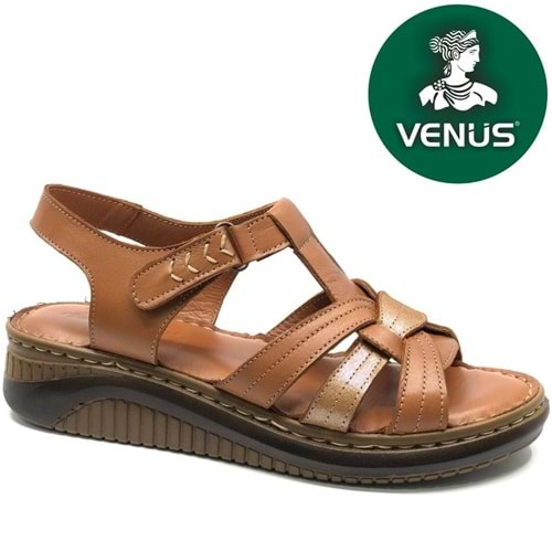 Venüs Andirigulle Hakiki Deri Comfort Ortopedik Kadın Sandalet