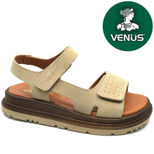 Venüs Garnet Hakiki Deri Comfort Ortopedik Kadın Sandalet