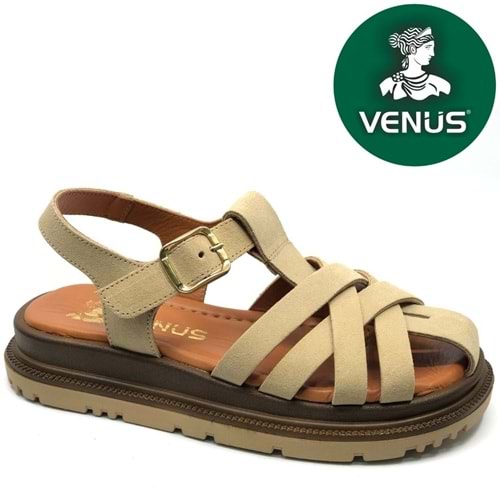 Venüs Tenzret Hakiki Deri Comfort Ortopedik Kadın Sandalet