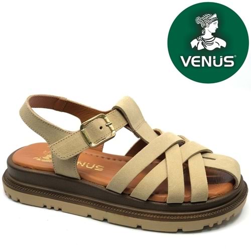 Venüs Tenzret Hakiki Deri Comfort Ortopedik Kadın Sandalet