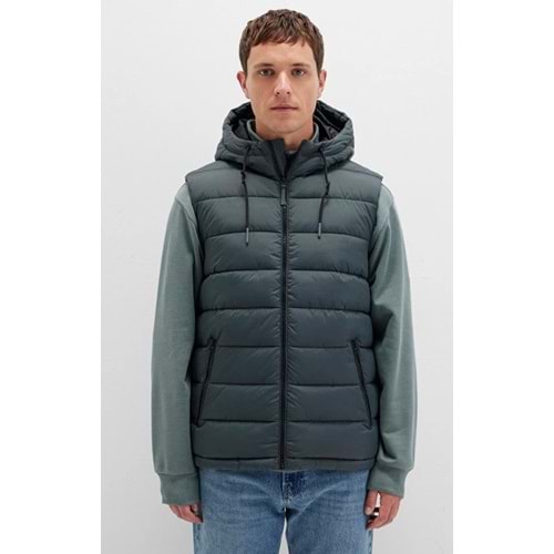 Mavi 0110604-71598 Kapüşonlu Şişme Erkek Yelek