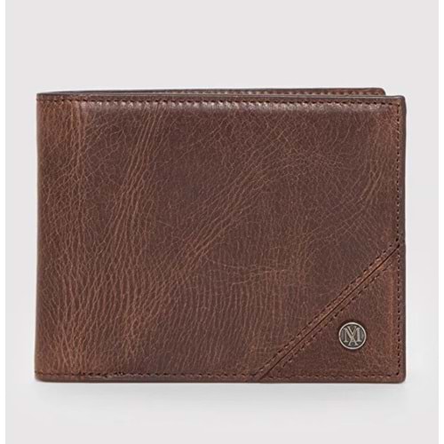 Mavi Mühür Logo Hakiki Deri Cüzdan