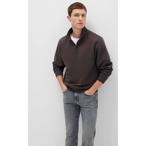 Mavi 0S10278-70219 Basic Yarım Fermuarlı Sweatshirt