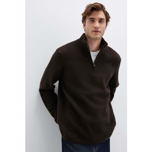 Mavi M0710380-89103 Half Zip Kazak Yarım Fermuarlı Erkek Sweatshirt