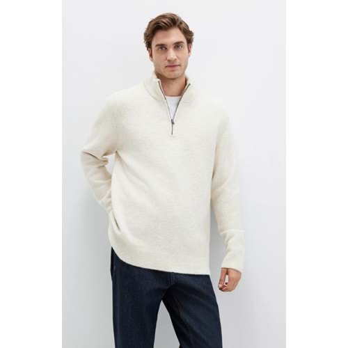 Mavi M0710380-88200 Half Zip Kazak Yarım Fermuarlı Erkek Sweatshirt