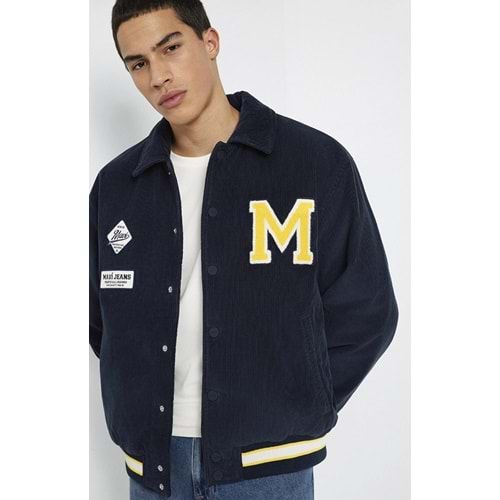 Mavi M0110765-70490 M Nakış Detaylı Ceket Loose Fit Erkek Ceket