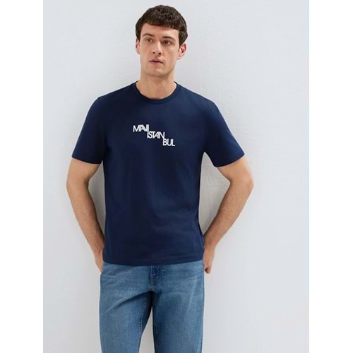 Mavi M0612274-70497 İstanbul Baskılı T-Shirt Erkek Tişort