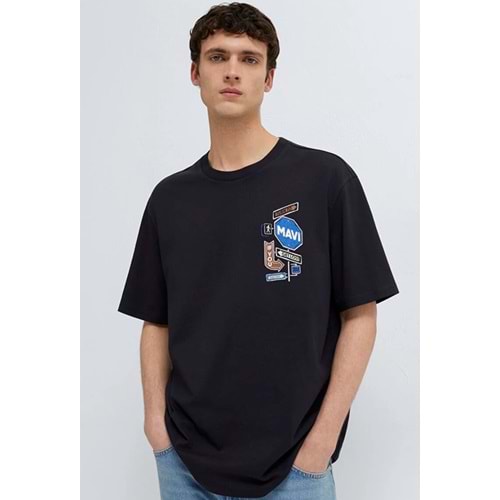 Mavi M0613391-900 Mavi Baskılı Tişört Erkek T-Shirt