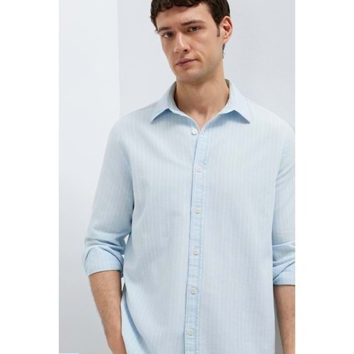 Mavi M0211967-91540 Çizgili Gömlek Regular Fit Erkek Gömlek