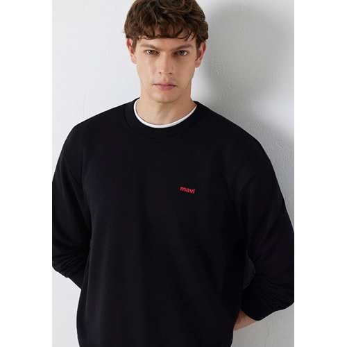 Mavi M0S10643-900 Mavi Logo Baskılı Erkek Sweatshirt