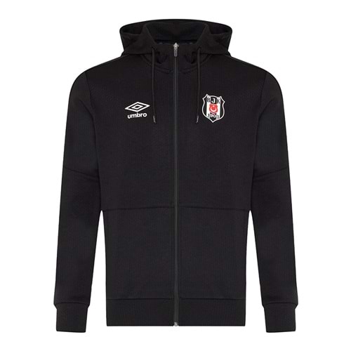 Beşiktaş S.K. Bjk Umbro 25/26 Erkek Fermuarlı Kapüşonlu Sweatshirt