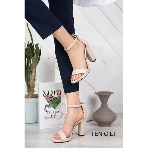 Kocamanlar 5231 İnce Platform Tek Bant Kadın Topuklu Ayakkabı