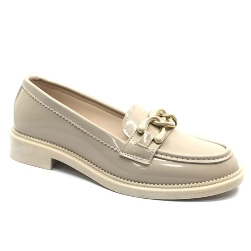 Feles Toka Detaylı Loafer Kadın Babet Ayakkabı