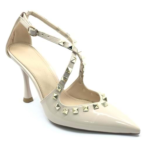 Feles Zımba Detaylı Kadın Topuklu Ayakkabı