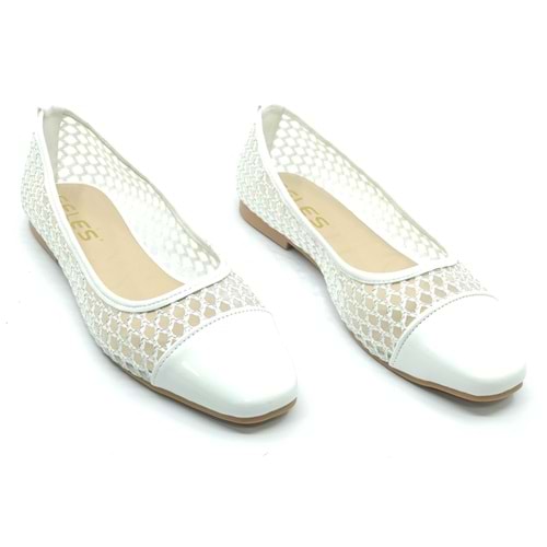 Feles Dantel Detaylı Kadın Babet Ayakkabı