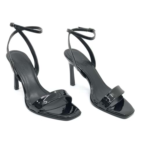 Feles Bilekten Bağlamalı Tek Bant Kadın Topuklu Ayakkabı