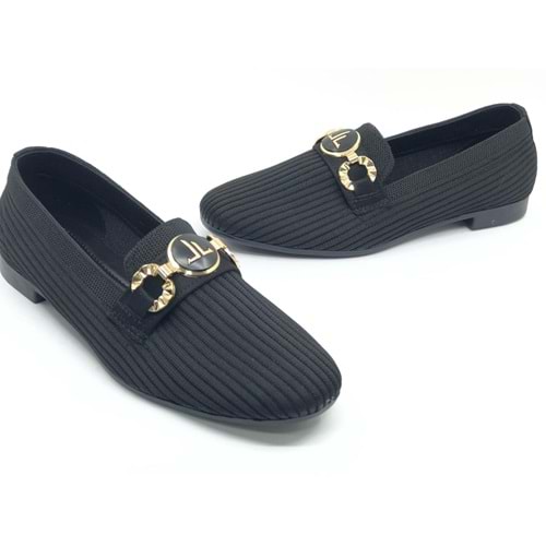 Marry Pace 883175 Toka Detaylı Triko Kadın Babet Ayakkabı