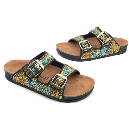 Aryan 20-9722 D.r Tavsiyeli Taş Detaylı Ortapedik Kadın Terlik