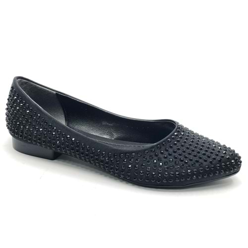 Feles Taş Detaylı Kadın Babet Ayakkabı