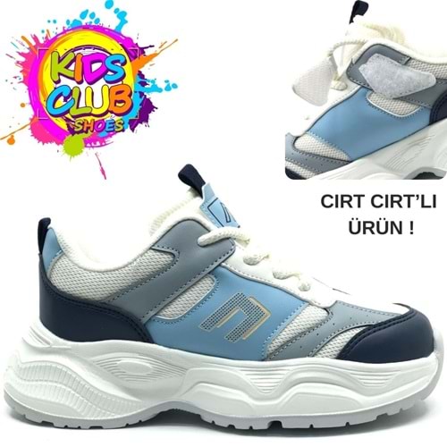 Cool Birian Bağcık Görünümlü Cırt Cırtlı Sneaker Ortopedik Çocuk Spor Ayakkabı