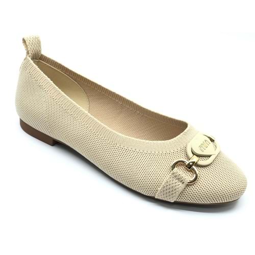 Feles Tiriko Toka Detaylı Kadın Babet Ayakkabı