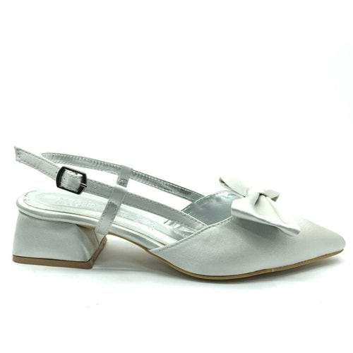 Feles Kurdela Detaylı Arkası Açık Kadın Babet Ayakkabı