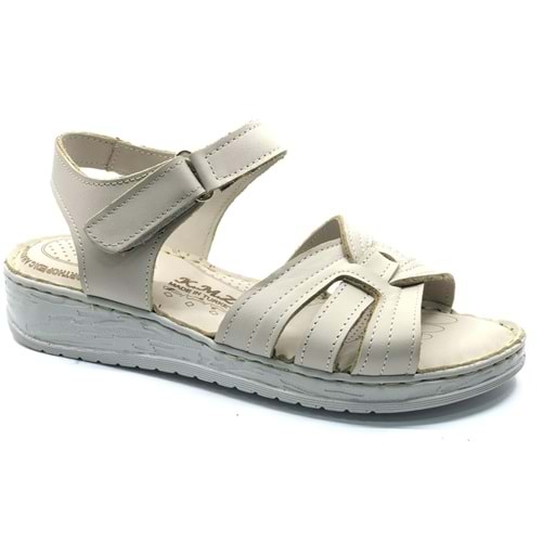 Kocamanlar 8712 Hakiki Deri Comfort Ortopedik Kadın Sandalet