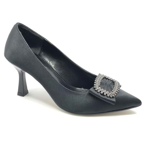 Feles Kare Toka 8 cm Topuklu Stiletto Kadın Ayakkabı
