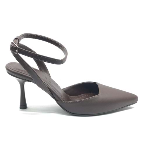 Feles Arkası Açık Stiletto Kadın Topuklu Ayakkabı