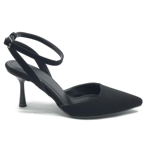 Feles Arkası Açık Stiletto Kadın Topuklu Ayakkabı